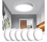 Aigostar's 12W Led Ceiling Light, 1350Lm, 6500K, 6-Pack