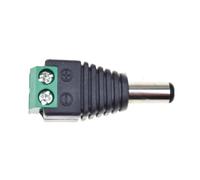 AIGOUT 5pcs 12V DC Power Jack Plug Connector Male Female 2.1x5.5MM/2.5x5.5MM (5.5x2.5 male)