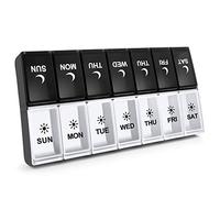 Aigret Future 14-Compartment Pill Organizer with AM/PM Reminder