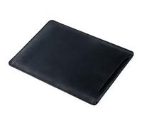 AIGUONIU Real Leather Laptop Sleeve for MacBook Pro & Air Fits12， 13, 14inch-Vintage Leather Tablet Inner Bag (Black 14inch)