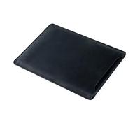 AIGUONIU Real Leather Laptop Sleeve for MacBook Pro & Air Fits12， 13, 14inch-Vintage Leather Tablet Inner Bag (Black 13inch)