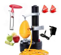 AIHANCH Automatic Potato Peeler Electric Peeler for Potatoes and Fruit [1 Adapter 2 Extra Blades] - Electric Apple Peeler Fruit Peeler Stainless Steel Kitchen Peeling Tool with Apple Corer