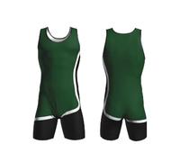 AIHERQG Men Sleeveless Stretchy Gymnastics Singlet Ballet Wrestling Leotard Sports Unitards Solid Bodysuit Jumpsuit Dancewear (Color : 1, Size : 5XL)