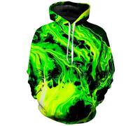 AIHERQG Men's Hoodie 3D Printed Color Paint Sportswear Street Long Sleeve Pullover Super Big Hoodies(LMWLSK20241712P,M)