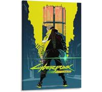 AIHNBF Cyberpunk Edgerunners Anime Wall Art David Martinez Poster Neon Cityscape Canvas Print Futuristic Sci-Fi Room Decor Aesthetic Gaming Wall Decor for Home Office Living Room 30x45cm