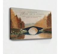 AIHNBF Ecclesiastes 3:1 Wall Art There Is A Season And A Time To Every Purpose Under The Heaven Landscape Canvas Print Scripture Decor For Living Room Bedroom Office Wall Decor 60x90 cm