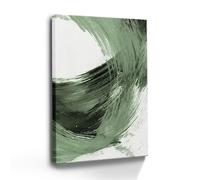 AIHNBF Modern Abstract Sage Green Brushstroke Canvas Wall Art for Living Room Bedroom Office Decor - Minimalist Contemporary Zen Aesthetic Large Home Decor, Canvas 30 x 45 cm