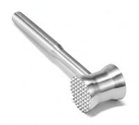 Aihomo Meat Tenderiser Mallet, 304 Stainless Steel Dual-Sided Hammer, 386g | One-piece 304 stainless steel meat tenderizer; dual-sided 386g mallet, dishwasher safe for steak, chicken and schnitzel