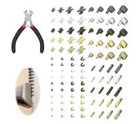 Aihoom 101pcs Zipper Repair Kit with Pliers, Universal Metal Zipper Sliders & Stoppers, 5 Colors & 4 Sizes, DIY Zip Fix Tools for Jackets, Bags, Clothing, Instant Zipper Replacement Accessories