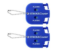 Aihoom 2PCS Golf Stroke Counter, Clicker Counter with Keychain, Portable Golf Shot Counter Score Keeper with Dial Reset, Handy Golf Accessories for Counting, Practice, Competitions and Games (Blue)