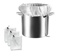 Aihoom 3pcs 26" x 22" Reusable Drawstring Straining Bag, Fine Mesh Strainer Bag for Straining and Cooking, for Home Brewing Grain Beer Wine Making Straining Jam Fruits Nut Milk Yogurt Juice Strainer