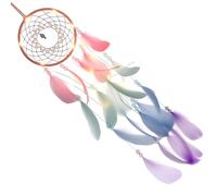 Aihoom Handmade Dream Catcher Night Light, 55cm LED Bedroom Wall Decoration, Feather Ornament, Sweet Room Accessories, Gifts for Girls & Boys, Kids’ Pink Dreamcatcher Decor
