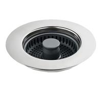 Aihoom Kitchen Sink Plug, Universal Stainless Steel Strainer and Stopper, Anti-Clogging, Replacement for Kitchen and Bathroom Sinks, Pop-Up Drain Cover, Fits Sinks Depth > 22mm, Prevents Odors