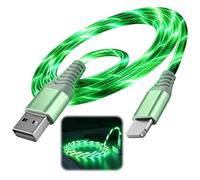 Aihoom LED Flowing Charging Cable, RGB Light-Up Phone Cord for Data Sync & Power, Durable TPE Anti-Tangle, Compatible with iPhone 5-14 & iPad