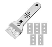 Aihoom Oven & Hob Cleaning Tool with 5 Spares, Non-Scratch Multi-Purpose Cleaner Tool for Removing Stubborn Grease, Paint, Stickers and Adhesive Residue from Glass, Tiles, Windows and Cooktops