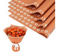 AIHSUMC 40 Sheet Mexican Flower Wrapping Paper, Matte Waterproof Floral Wrapping Paper, De Barro, DIY Flower Bouquet, Floral Gift Wrap for Wedding Birthday Barro Bouquet Florist Supplies