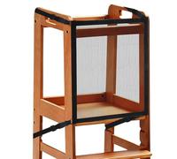 AIHSUMC Toddler Tower Safety Net, 70 x 50 cm Double Layer Safety Net for Learning Tower & Kiichen Aid Step Stool, Dense Net 4-Sided Protection for Tower, Kitchen Step Stool, Railing Protection