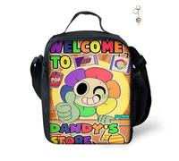 AII Lover Anime Lunch Bag with Keychain,3D Printed Anime Pattern Insulated Bag Food Container Thermal Lunch Tote Bags Leak-Proof Cooler Bag. (D)