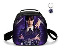 AII Lover Anime Wednesday Lunch Bag with Keychain,3D Printed Reusable Insulated Bag Food Container Thermal Lunch Tote Bags Leak Proof Cooler Bag. (B)