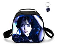 AII Lover Anime Wednesday Lunch Bag with Keychain,3D Printed Reusable Insulated Bag Food Container Thermal Lunch Tote Bags Leak Proof Cooler Bag. (C)