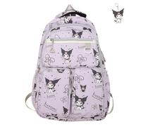 AII Lover Kawaii Backpack with KeyChain,17.7in Cute Laptop Backpack Durable University school Backpack Travel Bag For Boy Girls Large capacity (B)