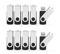 Aiibe 20pcs 4GB USB Flash Drives 2.0 Memory Stick Thumb Drives Black