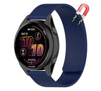 AiiBowy 22mm Strap Compatible with Garmin Forerunner 570 47mm/Venu 3 45mm/Forerunner 265/255/255 Music for Women Men, Dual Magnetic Silicone Sport Band for Garmin vivoactive 4 Midnight Blue