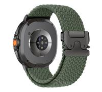 AiiBowy Braided Strap Compatible with Samsung Galaxy Watch 9/8 (40mm/44mm)/8 Classic 46mm, Parachute Buckle Stretchy Nylon Sport Band for Samsung Galaxy Watch 9 - Olive Green