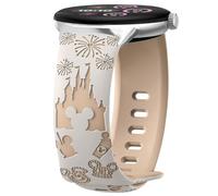 AiiBowy Strap Compatible with Google Pixel Watch 3 41mm/Google Pixel Watch 2/Google Pixel Watch 1, Engraved Silicone Strap Replacement Watch Band for Google Pixel Watch 3 41mm Starlight MilkTea