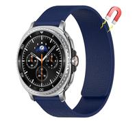 AiiBowy Strap Compatible with Samsung Galaxy Watch 8 40mm 44mm/8 Classic 46mm for Women Men, Dual Magnetic Silicone Sport Band for Samsung Galaxy Watch 8 Classic 46mm Midnight Blue