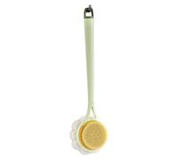 Aiihoo Showering Exfoliator Wet or Dry Brushing for Women Men Long Handled Bath Brush Loofah Back Scrubber Green One Size