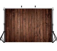 AIIKES 7x5FT Brown Wood Backdrop Wooden Photography Backdrop Newborn Photography Background 11-030