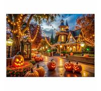 AIIKES 7x5ft Halloween Backdrop Halloween Theme Park Castle Party Decoration Backdrop XY195