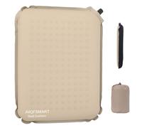 AIIQFSMART Portable Self-Inflating Seat Cushion, Beige, Lightweight Comfort Padding, Indoor and Outdoor Camping Airplane Travel Chair mat, Compact Travel Design