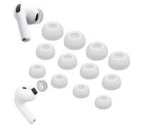 Aiivioll 6 Pairs Replacement Ear Tips for AirPods Pro 3 (2025) - Noise Isolating Hybrid Silicone & Foam Earbud Tips Ear Buds(S/M/L) - Compatible with AirPods Pro 3 (2025)（Grey）