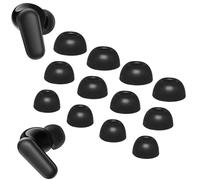 Aiivioll 6 Pairs Soundcore P30i Ear Tips Compatible with Anker Soundcore P30i Replacement S/M/L 3 Size Soft Rubber Silicone Flexible Eartips Earplug Gel Skin Cover Fit in Case Accessories - Black