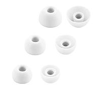 Aiivioll 6Pcs Silicone Ear Tips for Beats Fit Pro/Studio Buds White | Soft hypoallergenic silicone for comfort, snug fit locks earbuds in place, enhances bass by sealing ear canal