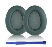 Aiivioll Replacement Ear Cushions for JLab JBuds Lux ANC, Soft Protein Leather Ear Cushions, Comfortable & Durable Memory Foam Ear Pads for JLab JBuds Lux ANC Headphones（ (Green)