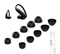 Aiivioll Replacement Ear Tips for Powerbeats Pro 2-5 Sizes XS/S/M/L/XL with Included Cleaning Pen Fit for Beats Powerbeats Pro 2/Powerbeats Pro/Fit Pro/Studio Buds/Studio Buds+ (Jet Black)