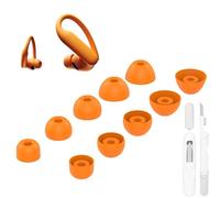 Aiivioll Replacement Ear Tips for Powerbeats Pro 2-5 Sizes XS/S/M/L/XL with Included Cleaning Pen Fit for Beats Powerbeats Pro 2/Powerbeats Pro/Fit Pro/Studio Buds/Studio Buds+(Electric Orange)