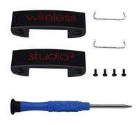 Aiivioll Replacement Headband Metal Folding Hinge Clip Cover Pin Repair Parts Set Compatible with Studio 3 Studio 3.0 Wireless Over-Ear Headphones (Black+Red)