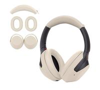 Aiivioll Silicone Protective Covers for Sony WH-1000XM4 WH-1000XM3 Headphones,Sweatproof & Easily Washable/Sony Wh-1000xm4/3 Ear Cover/Headband Cover/Headband Cushion Protector (Off-White)