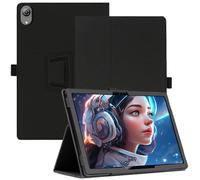 AIJAKO Tablet Case for Raemond K70 Android 15 Tablet 10 Inch, Premium PU Leather Folio Folding Stand Protective Case Cover with Hand Strap Magnet for Raemond K70, Black