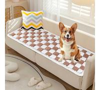 AIJCOR Dog Couch Cover Protector, Washable Plush Pet Couch Covers for Sofa, Soft Couch Protector for Dogs Cat with Non Slip Bottom, Funny Plush Pet Mat Blankets for Large Dogs Cats