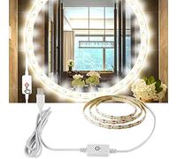 Aijiaer Led Mirror Light Strip 3M / 9.5Ft 6000K Daylight Dimmable for Makeup