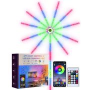 AIJICEAR Smart Firework LED Lights,USB Powered Room Decor, Music Sync, Color Changing LED Strip Lights with Remote &, Perfect for Bedroom, Party Decor, Christmas
