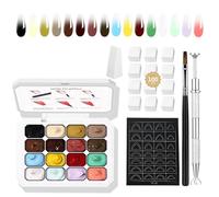 AIJIMEI 16 Ombre gel nail polish, realizing gradual ombregel effect, easy to use, durable, French DIY nail polish, suitable for nail lovers gelombre.(set1)