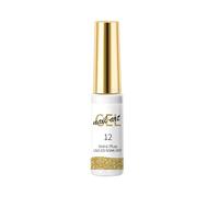 AIJIMEI Nail Adhesive Rose Gold Nail Liner Gel Polish Metal Light String Adhesive Ultra-Fine Brush Head for Durable Color Improvement Nail Type Gel Liner Nail Polish (5ml/0.7fl.oz) (Gold)