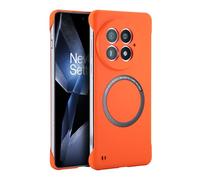 Aijohnny Phone Case for OnePlus 13 Case, [Compatible with Magsafe][Full Camera Protection],Upgraded Magnetic Ultra-Thin Slim Phone Cover, Shockproof Protective PC Case for Women and Men (Orange)