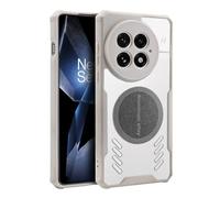 Aijohnny Phone Case for OnePlus 13, [Compatible with Magsafe] [Full Camera Protection] Shockproof Protective Clear Cooling TPU Phone Cover, Lightweight Slim Case for Women and Men (White)